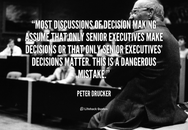 Peter Drucker decision making